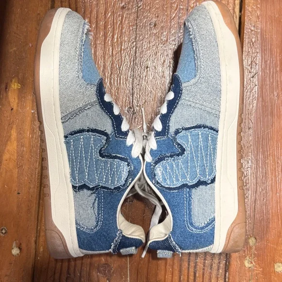Sam Edelman Blue and White Casual Sneakers - Picture 4 of 9